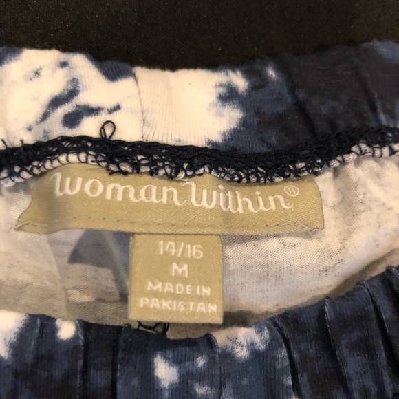 Women’s leggings blue white and black - Picture 4 of 4